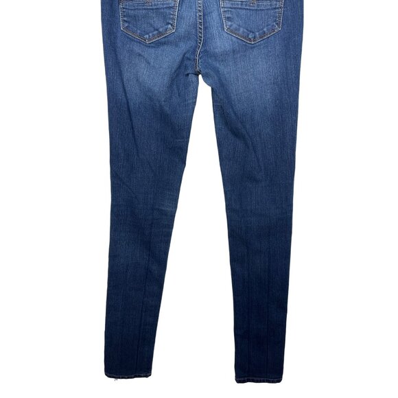 NY&Co Soho Jeans Size 0 Tall Skinny Stretch Dark Wash High Rise Denim Pants - Picture 9 of 11
